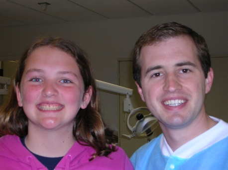 Jayla a short time later that day!  Braces off!